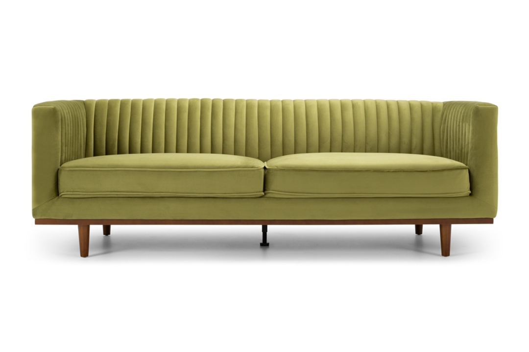 Madison 3 Seater Sofa - Greenery Velvet image 1